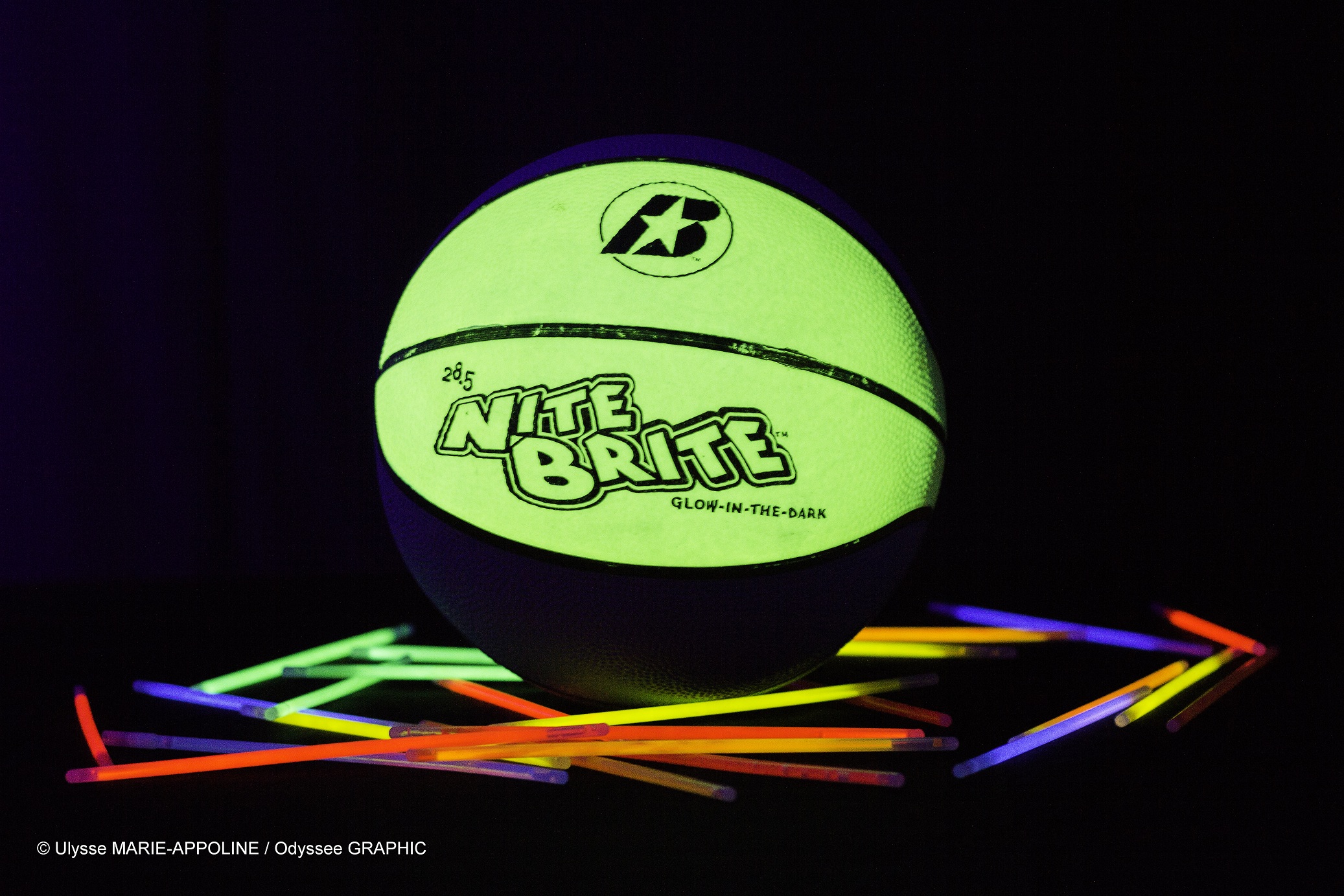 Basket-ball fluo